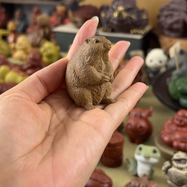 紫砂茶宠紫砂土拨鼠