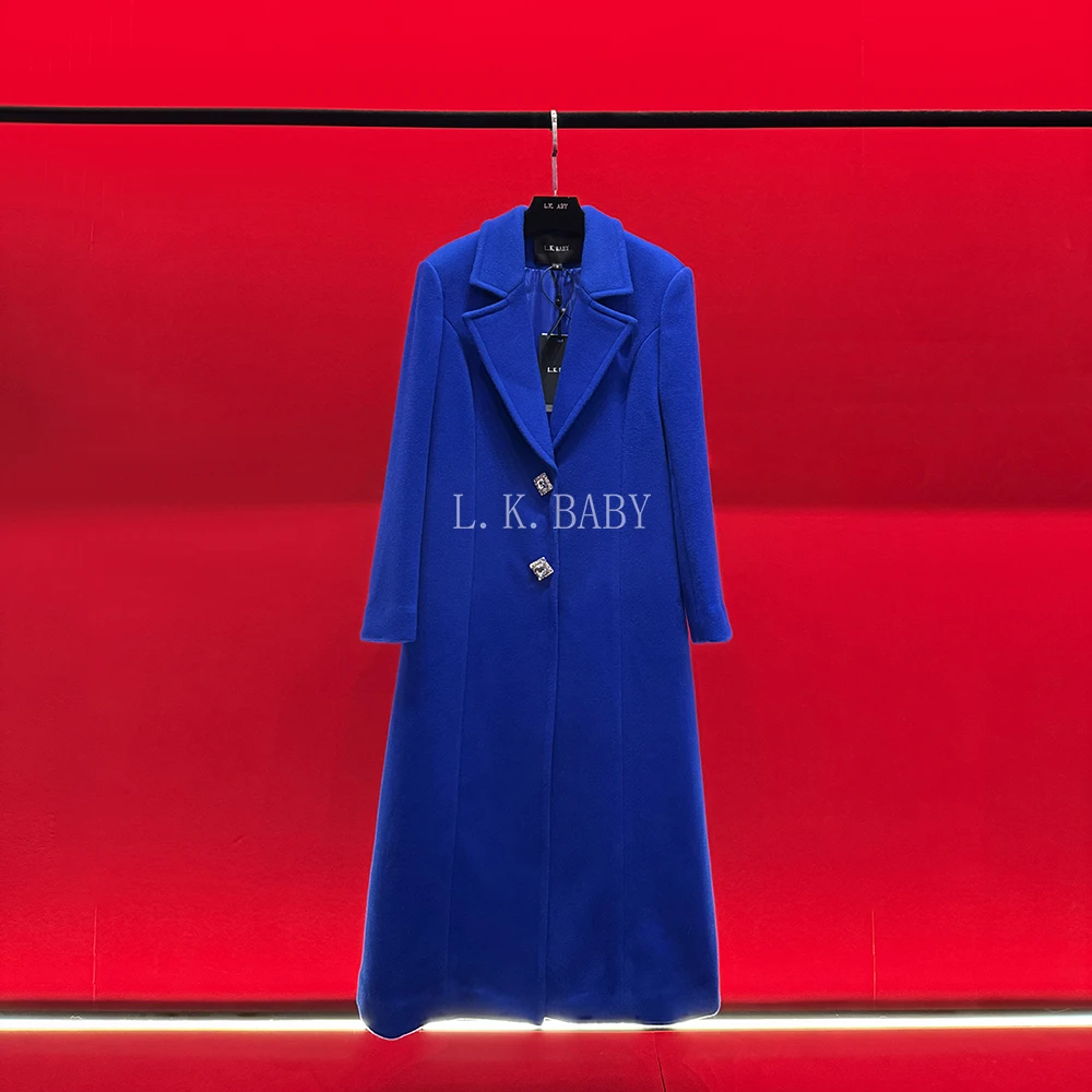 【L.K.BABY】时尚轻奢气质重工贵气感双面毛呢大衣外套718