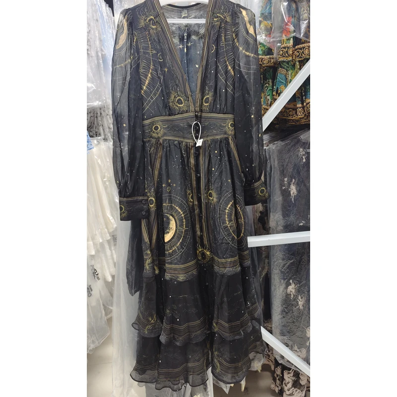 LL【LL】重磅100桑蚕丝连衣裙Y25C9068-2