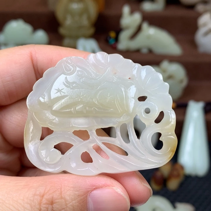 和田玉未镶嵌挂件