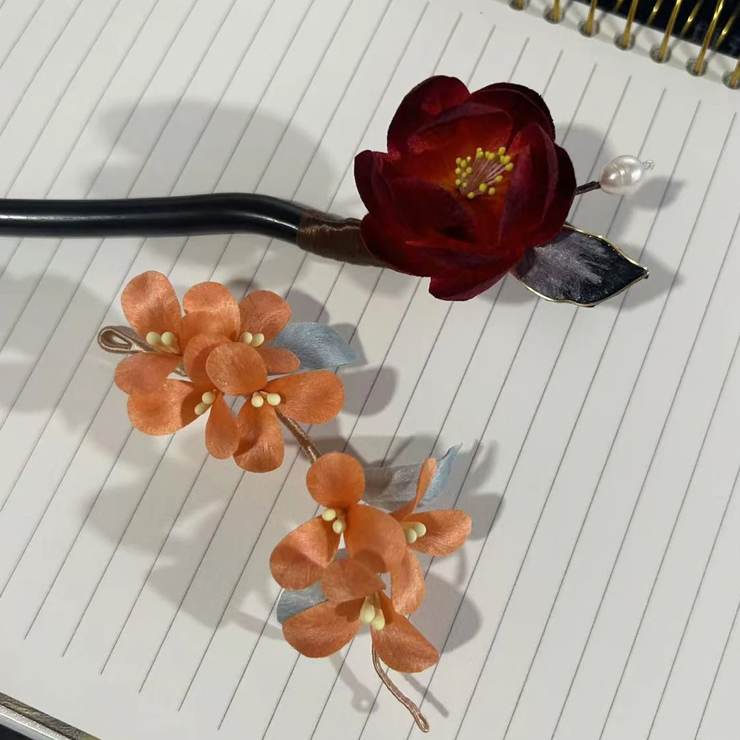 福利来袭！！！蚕丝绒花头饰