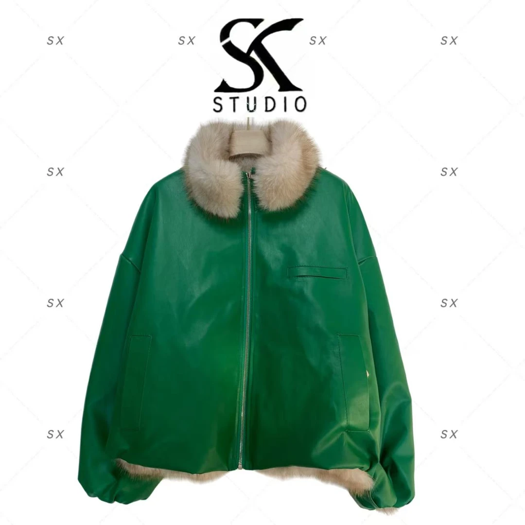 【貂中贵族】9543轻奢女款时尚外套（两面穿）2505