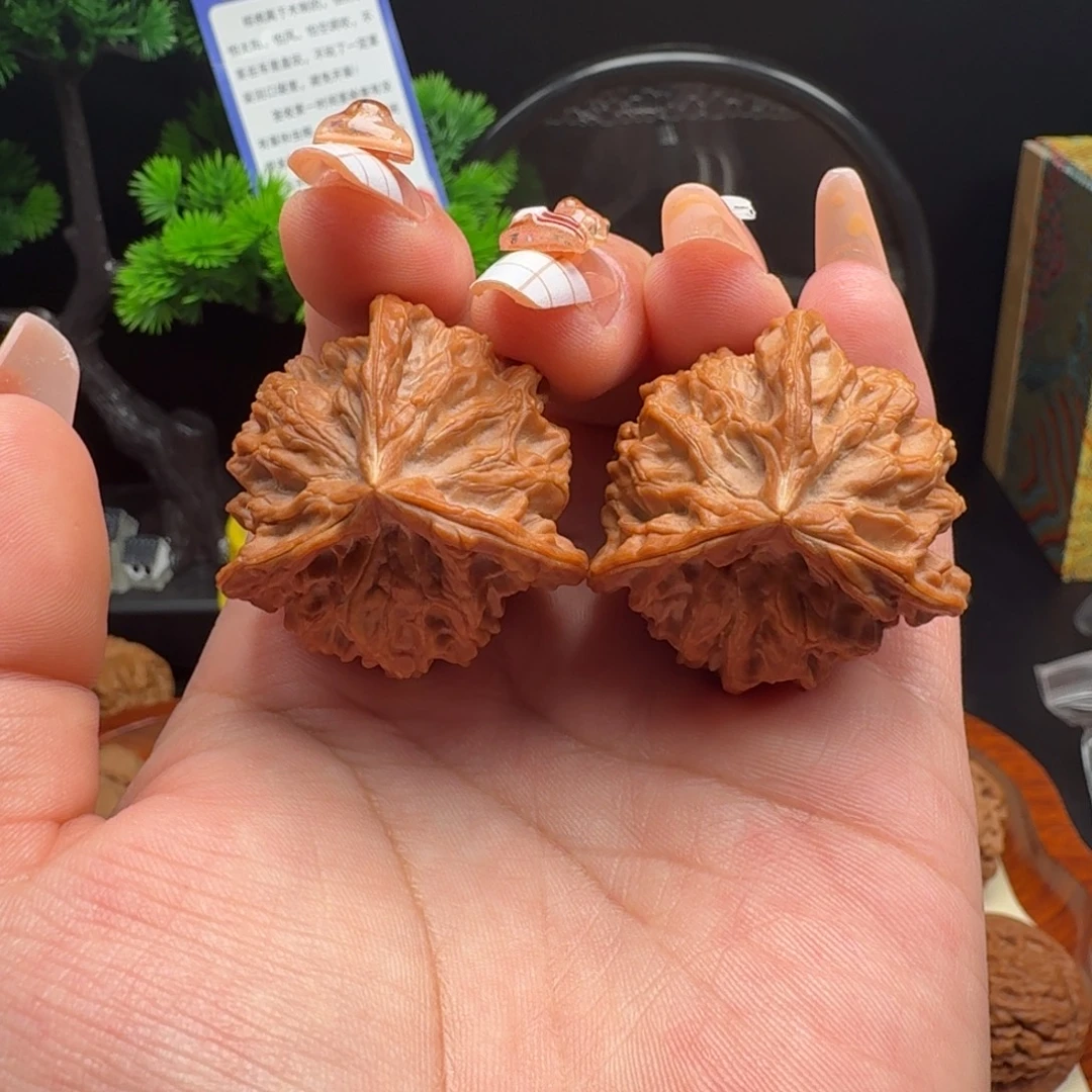 把件文玩核桃全品盘山三棱35