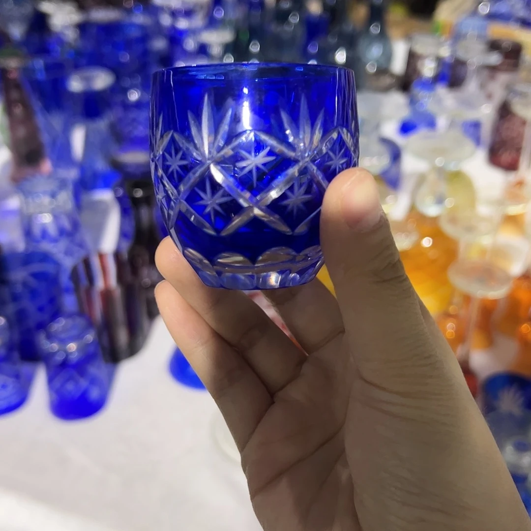 水晶玻璃平底款微瑕一个