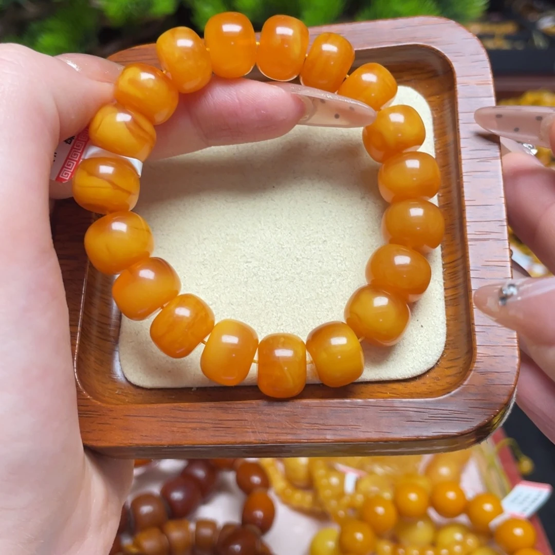 蜜蜡手链未镶嵌手串