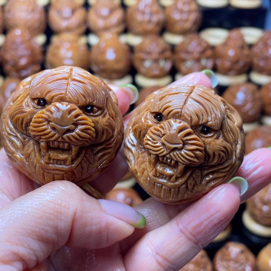 橄榄核把件虎**魂巴西大橄榄