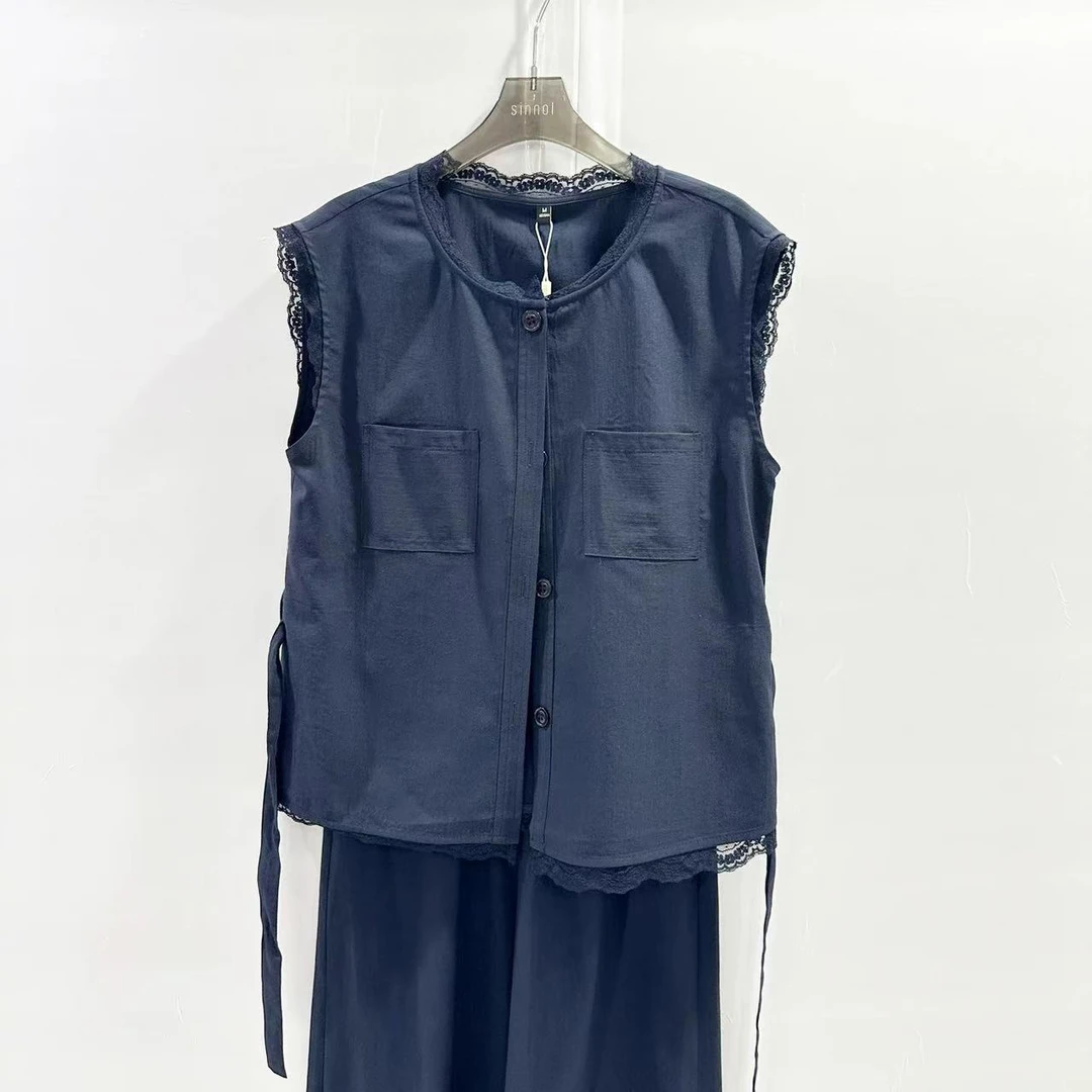 百搭套装设计师休闲风时尚阔腿裤时尚套装287