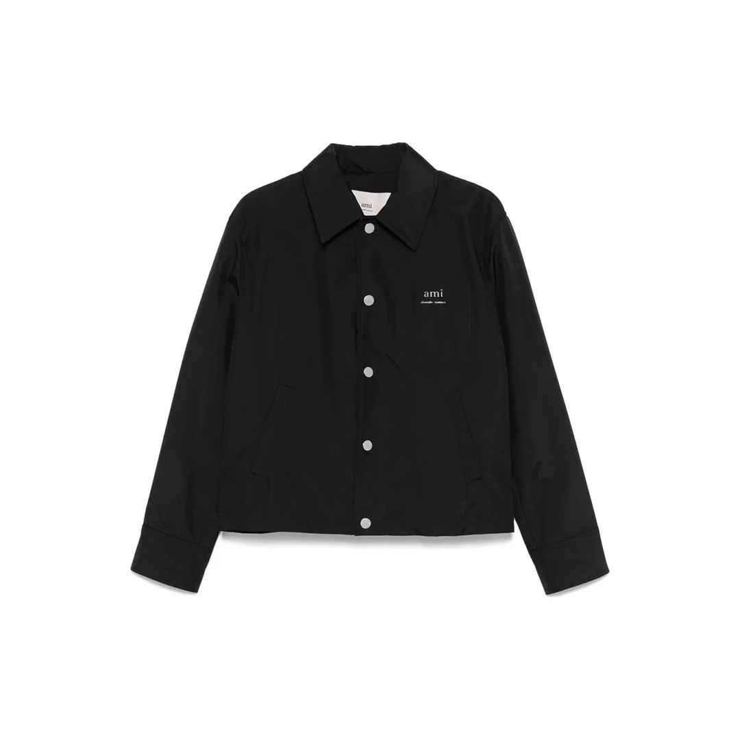 AMIPARIS 25春夏新品男士经典字母logo纯色系扣休闲夹克