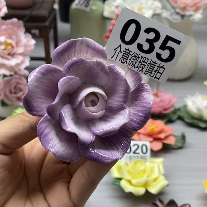 陶瓷手工制作陶瓷花