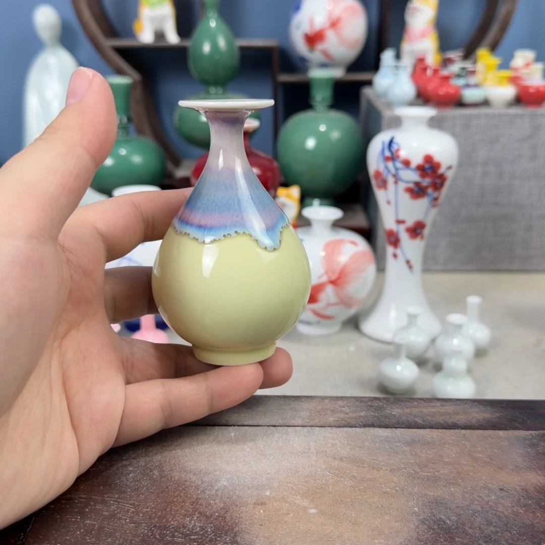 陶瓷手工小花器摆件
