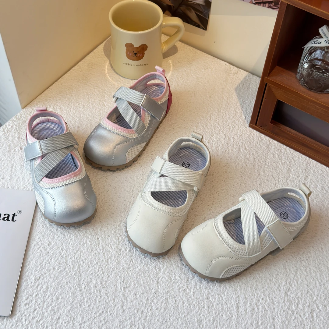 【小泡芙】女童包头镂空儿童透气男童夏季中大童板鞋儿童婴童鞋鞋子