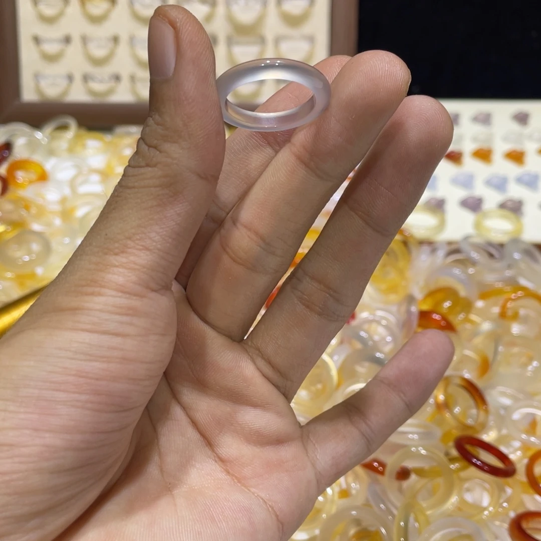 玛瑙/玉髓合金戒指43号港16