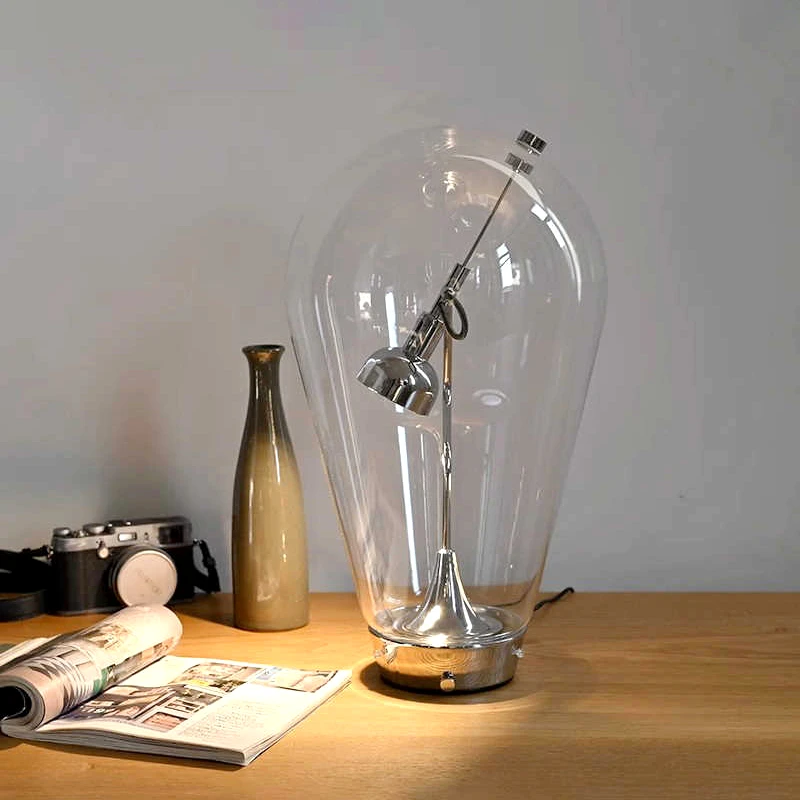 CASAGD复古工业风台灯创意灯泡设计书房阅读卧室床头装饰氛围夜灯
