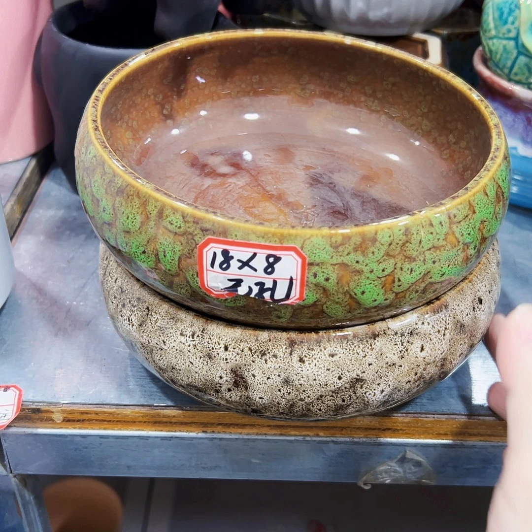 外贸尾单陶瓷花盆凑单10米包邮