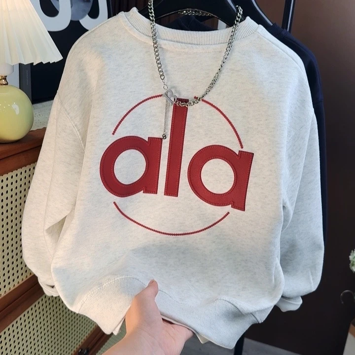 现货秋上新~韩版休闲百搭卫衣中大童宽松男童圆领卫衣00331