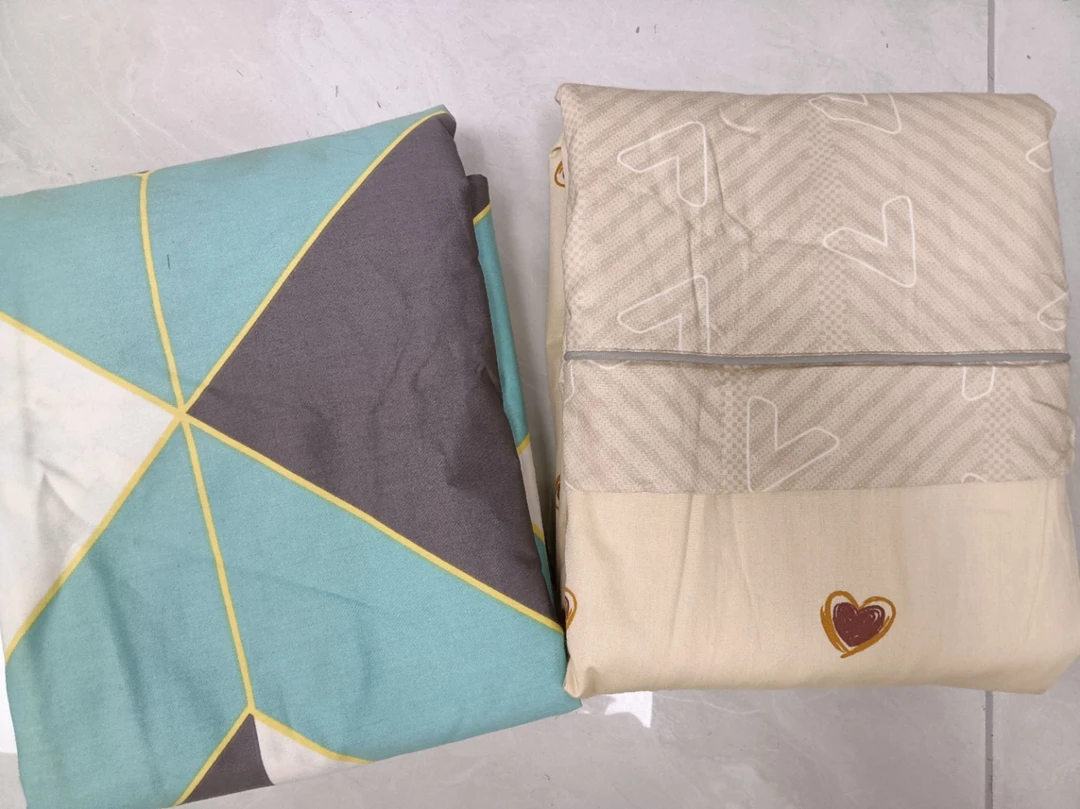 专享【京かわ会社】全棉80支匹马棉单人被套微瑕不挑花色 暖暖木槿黄