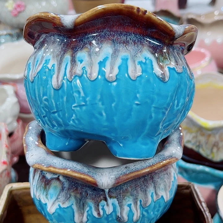 多肉陶瓷花盆满10元包邮