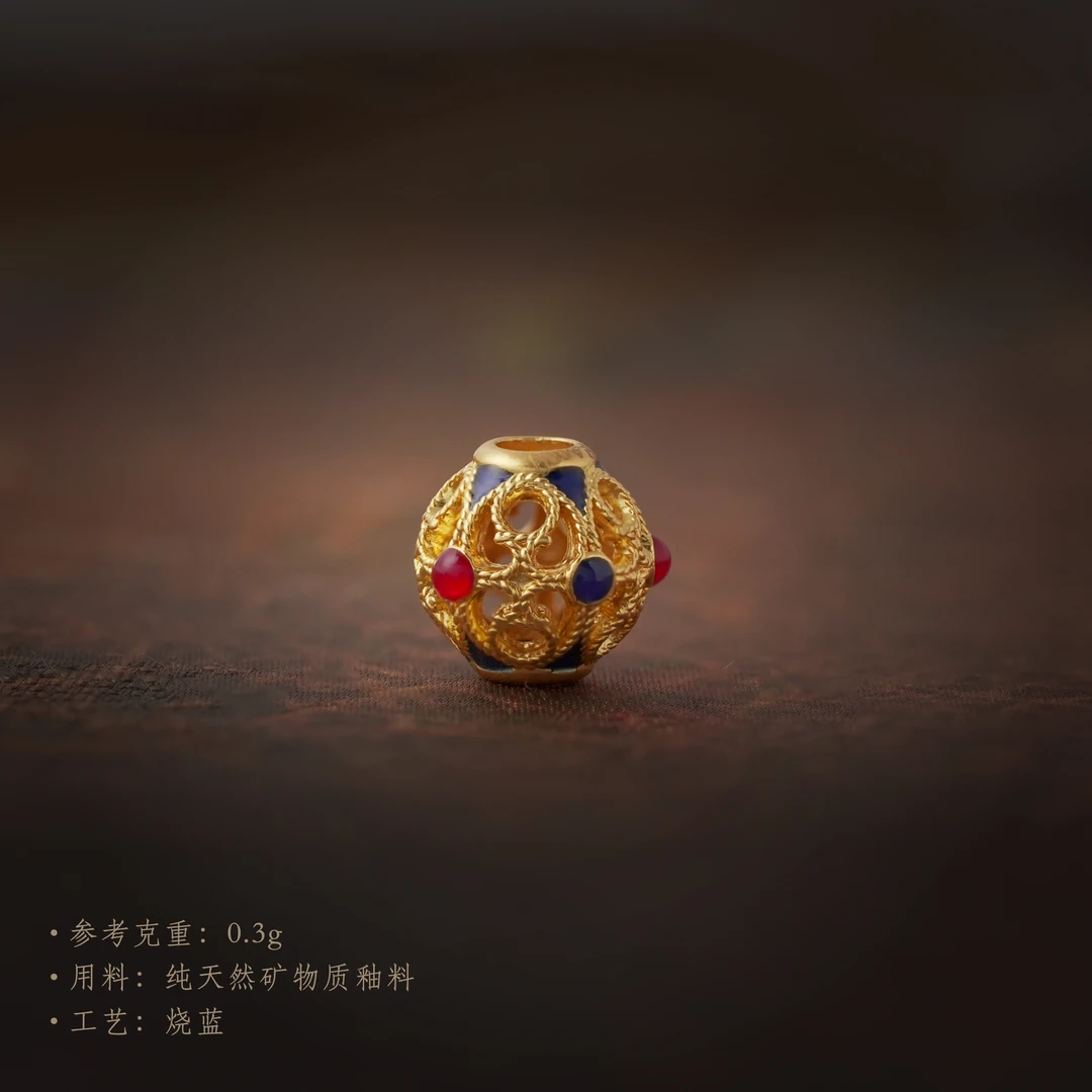 足金烧蓝【转运珠】8w