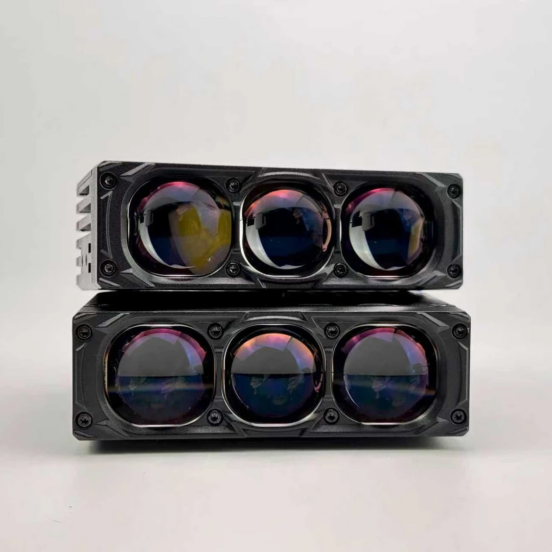 中网超亮激光切线射灯汽车摩托车改装防水强光铺路隐藏式外置LED