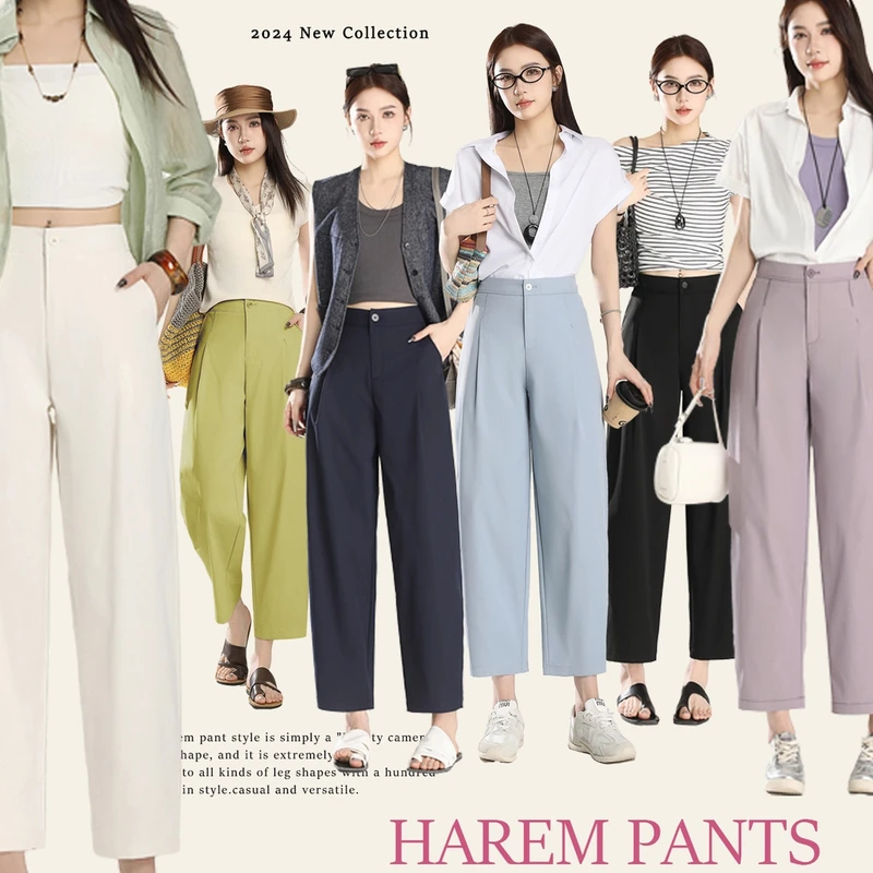 【主播推荐】高腰显瘦百搭时尚休闲裤