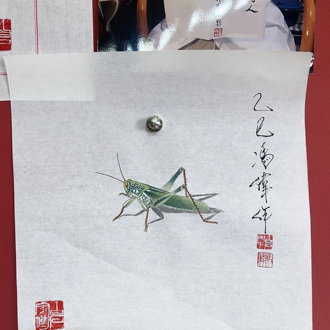 国画冯伟老师亲笔手绘作品慧