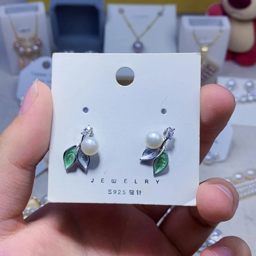 未镶嵌淡水珍珠耳饰