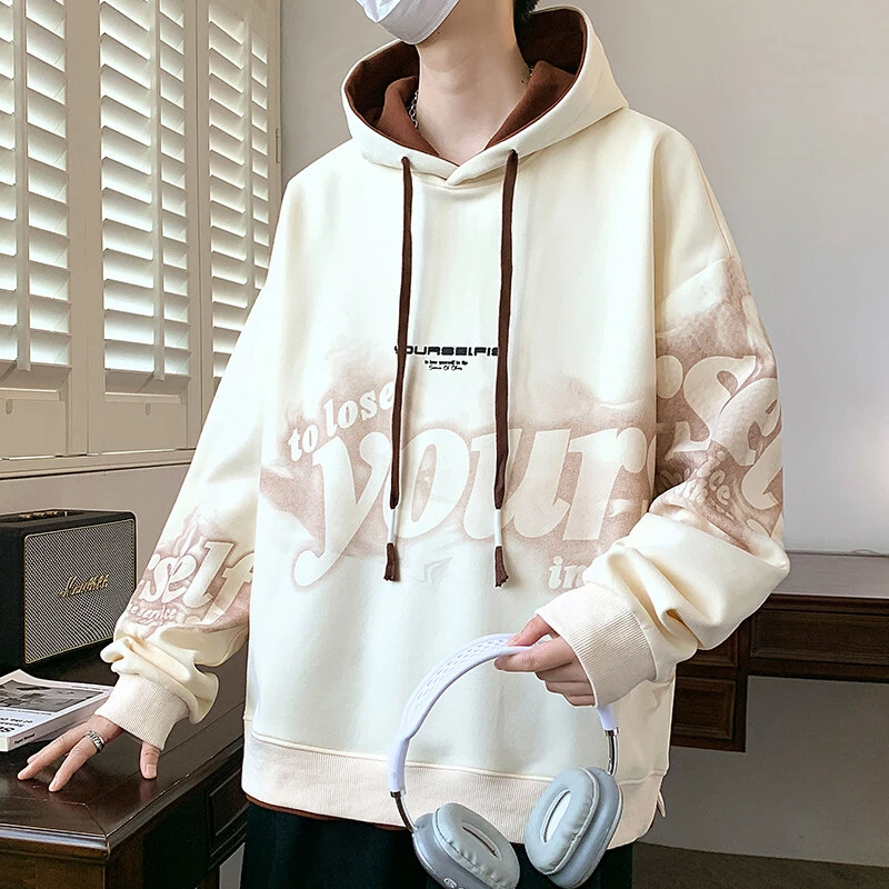 J.X C.LOTH 秋冬连帽卫衣男潮流青少年韩版学生时尚宽松情侣