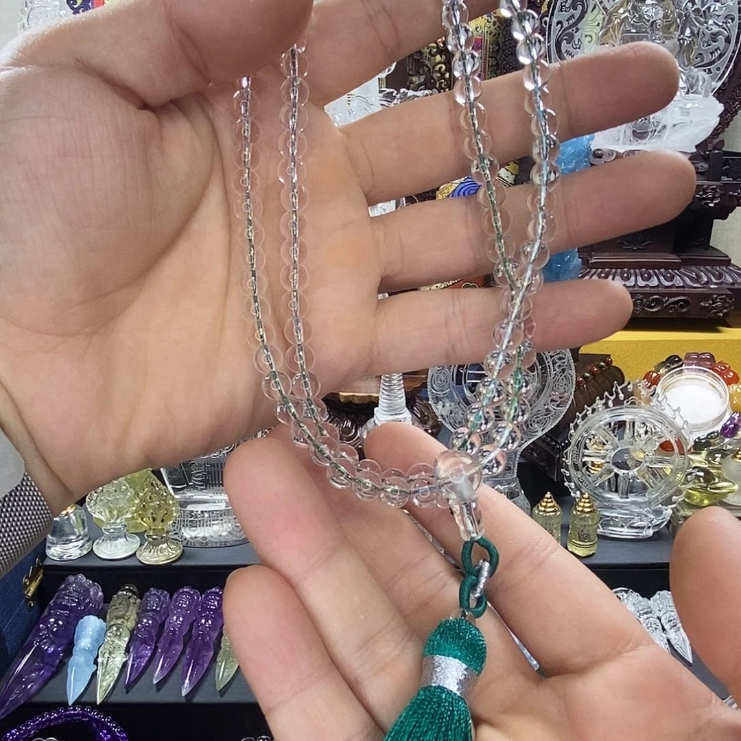 @****水晶手链未镶嵌天然水晶佛珠