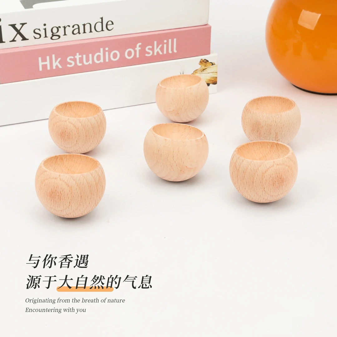 不倒翁扩香木圆形精油扩香香薰车载留香办公室家用卧室扩香器摆件