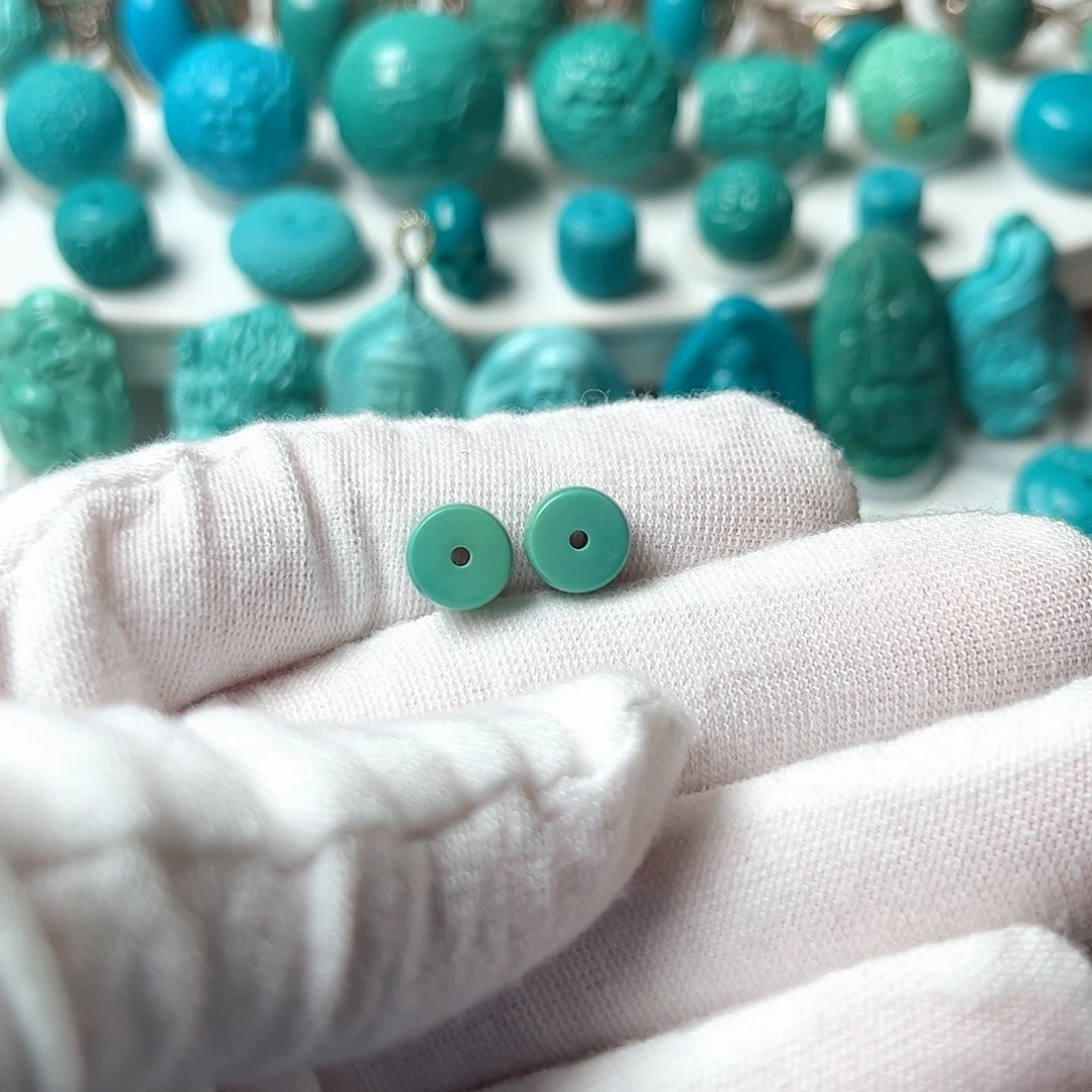 盲***聋绿松石未镶嵌配饰