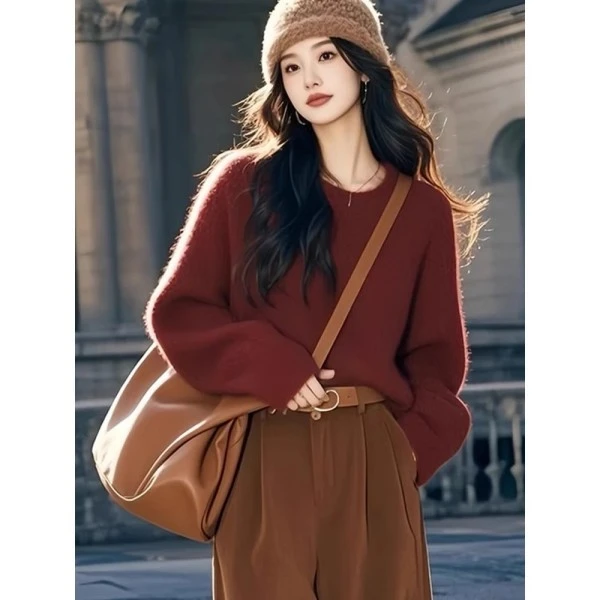 秋冬2025新毛衣穿搭今年漂亮温柔系上衣针织小衫