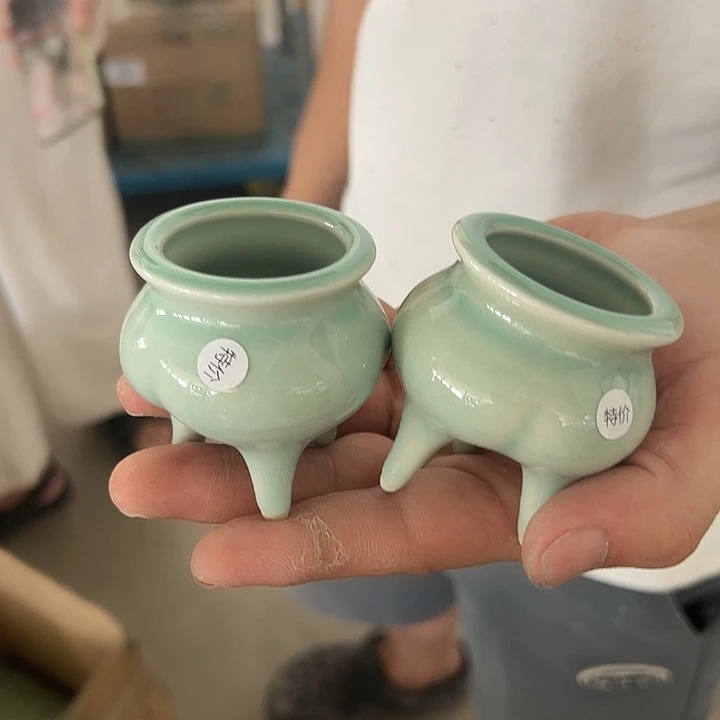 龙泉云间青瓷小米茶器