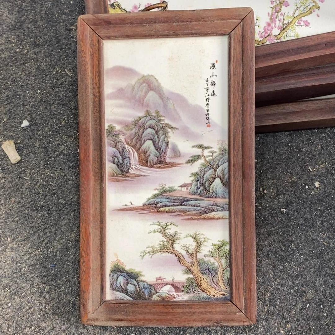 瓷30*16 景德镇瓷板画柴窑烧制