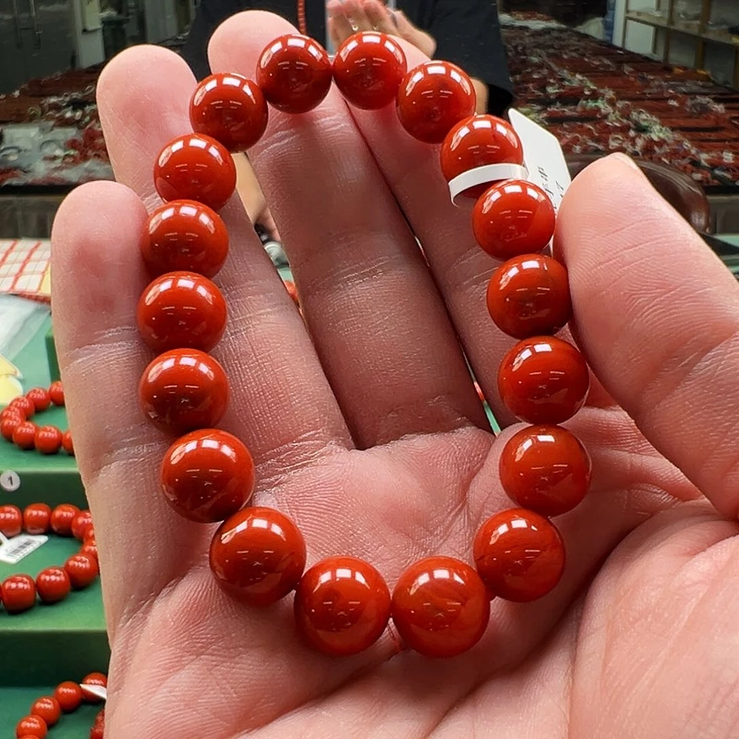 手链未镶嵌南红玛瑙瓦西料10m