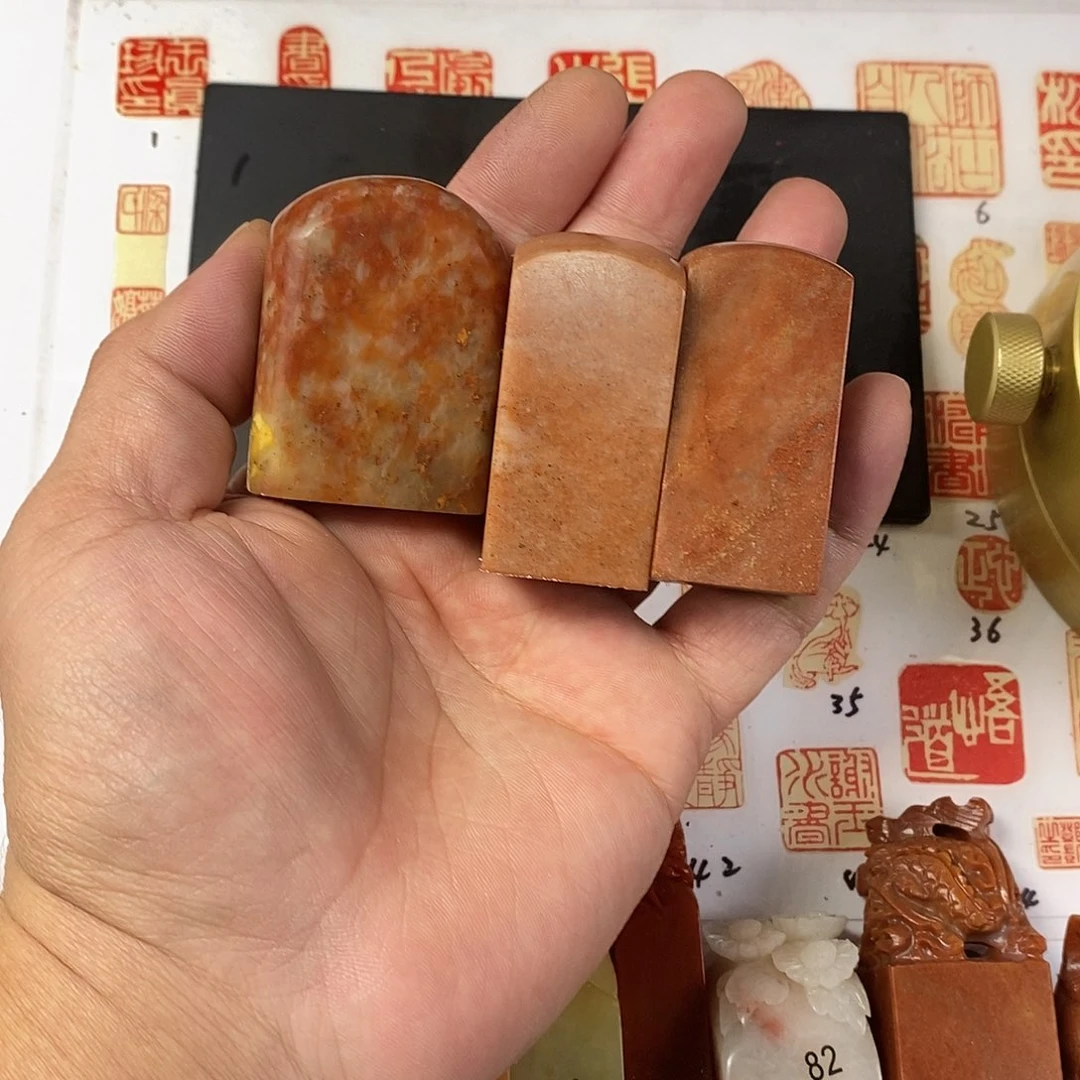 寿山石现场直播篆刻