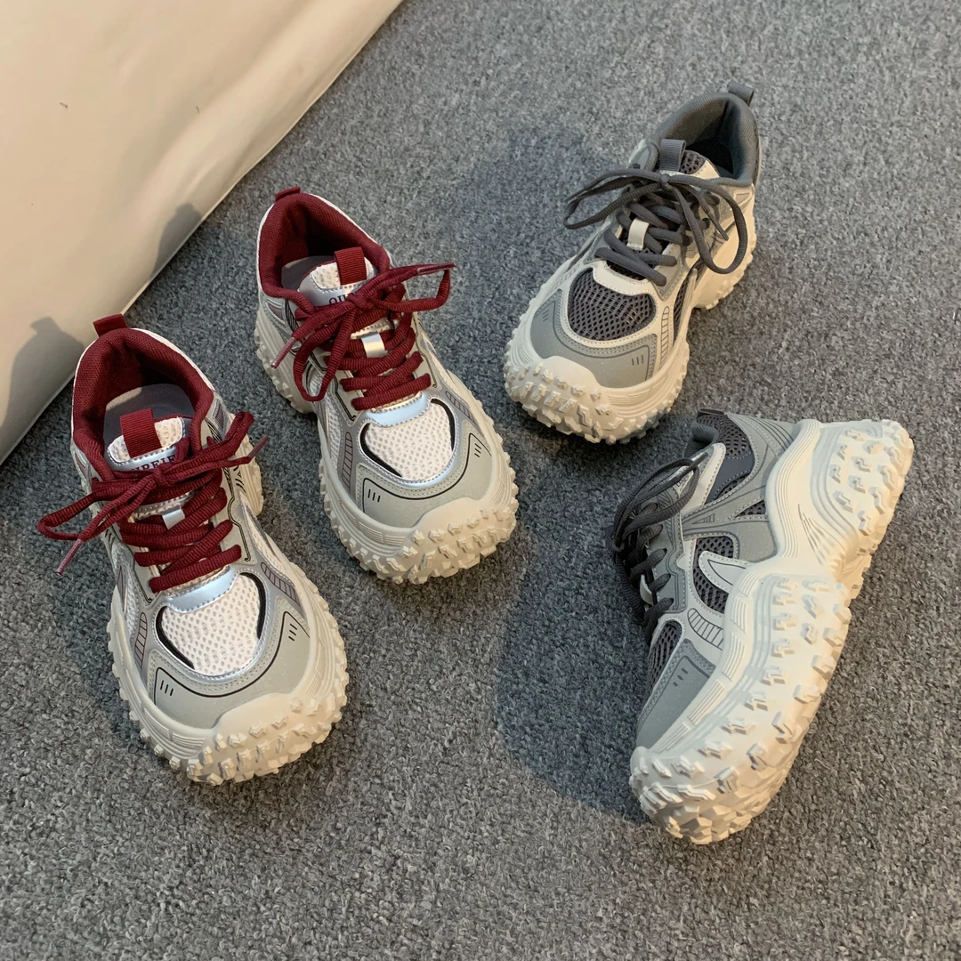 贾不假老爹鞋女款2025春季新款潮流复古时尚学生舒适透气运动鞋春