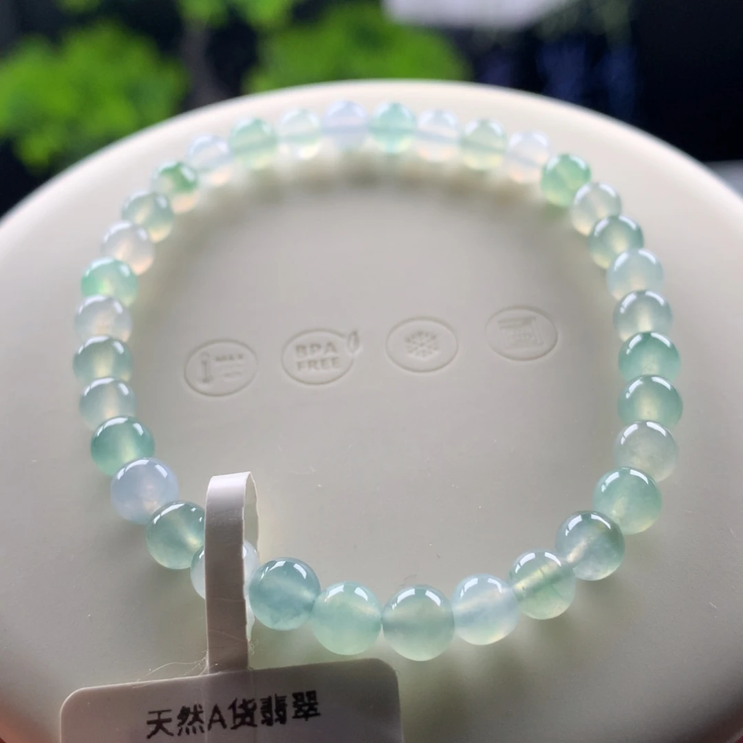 翡翠未镶嵌手链卡5.5