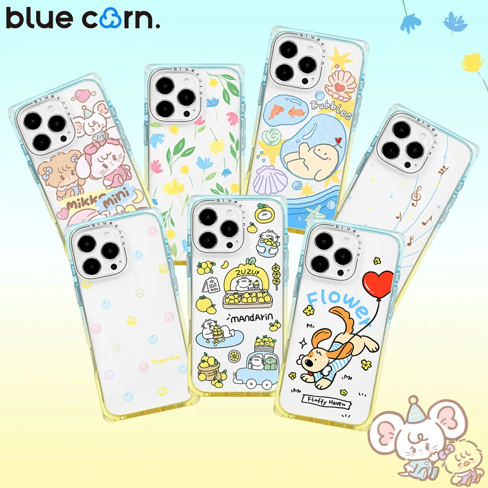 【张醒醒专属】Bluecorn黄蓝奶方适用于iPhone16/15/Pro/Max手机壳