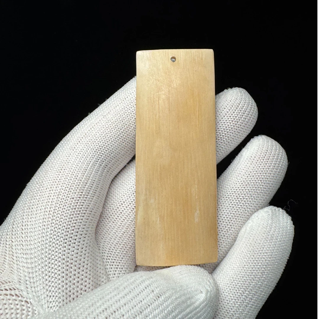 F8163天然猛犸牙牌子支持鉴定假一罚四