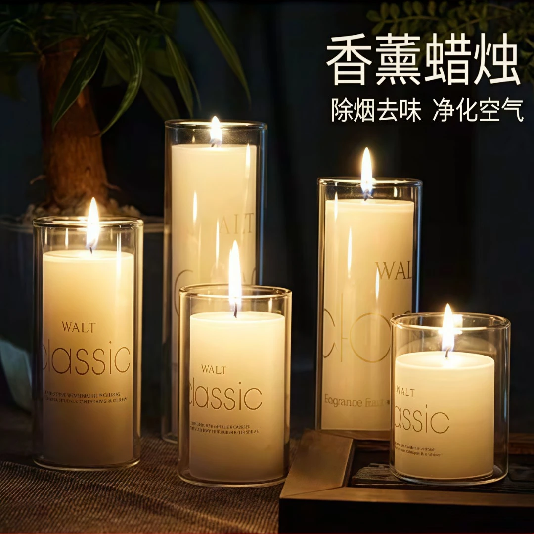 高级感香薰许愿蜡烛室内表白高颜值持久留香家用卧室烛光晚餐生日