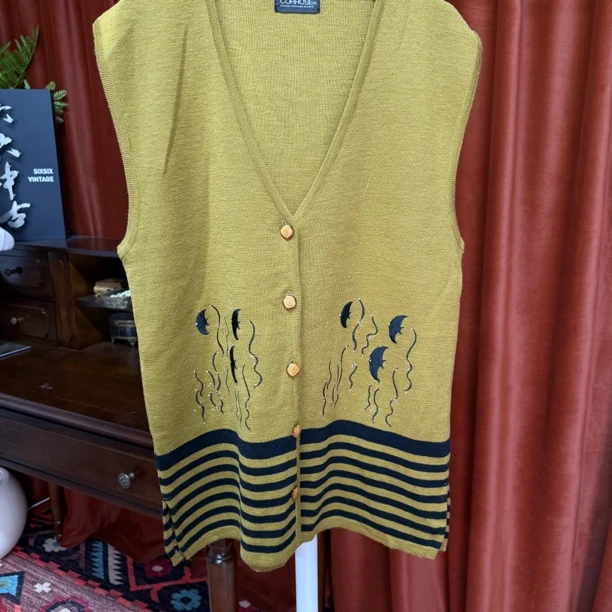 90新  【六六中古】孤品复古马甲th5471