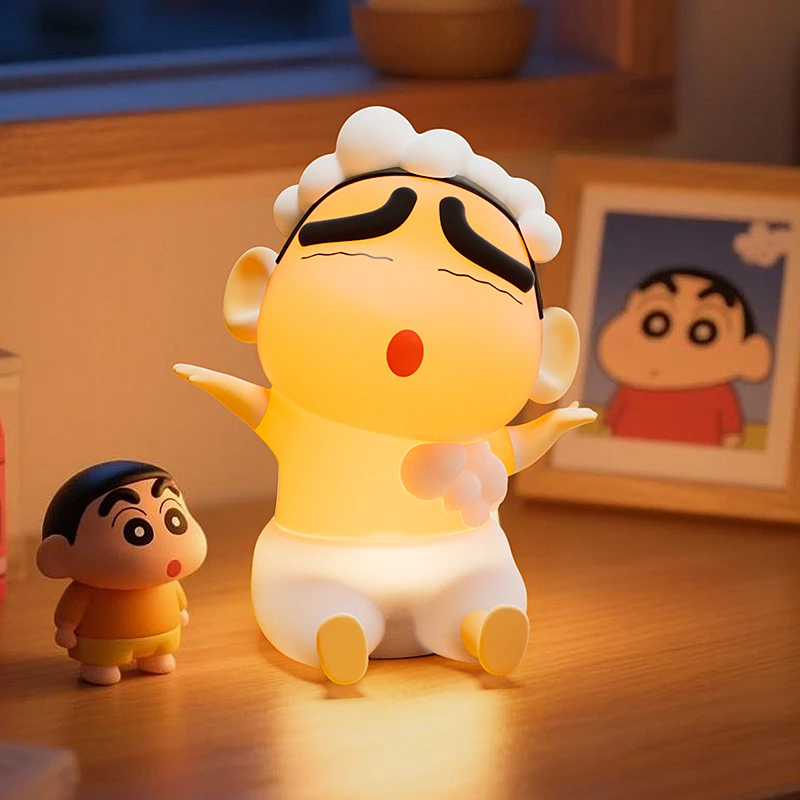 蜡笔小新硅胶小夜灯送女朋友闺蜜生日礼物儿童房床头伴睡柔光摆件