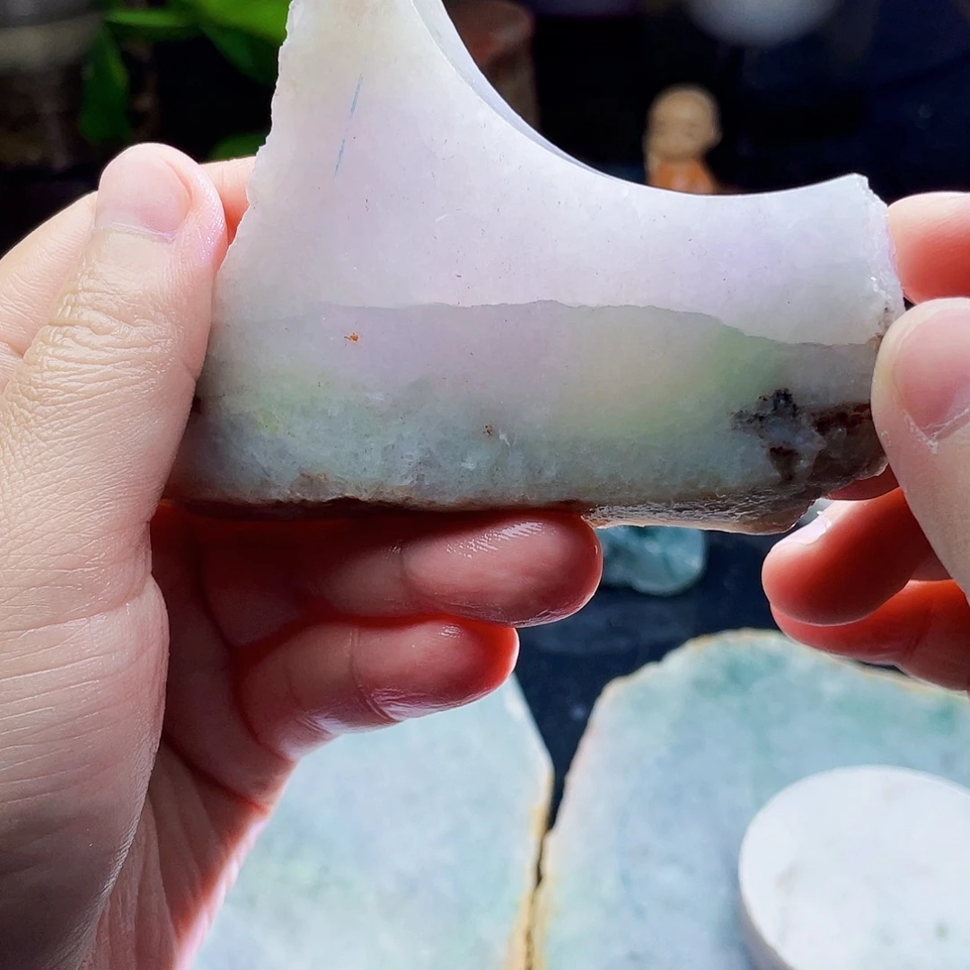 翡翠未镶嵌颈饰毛料28