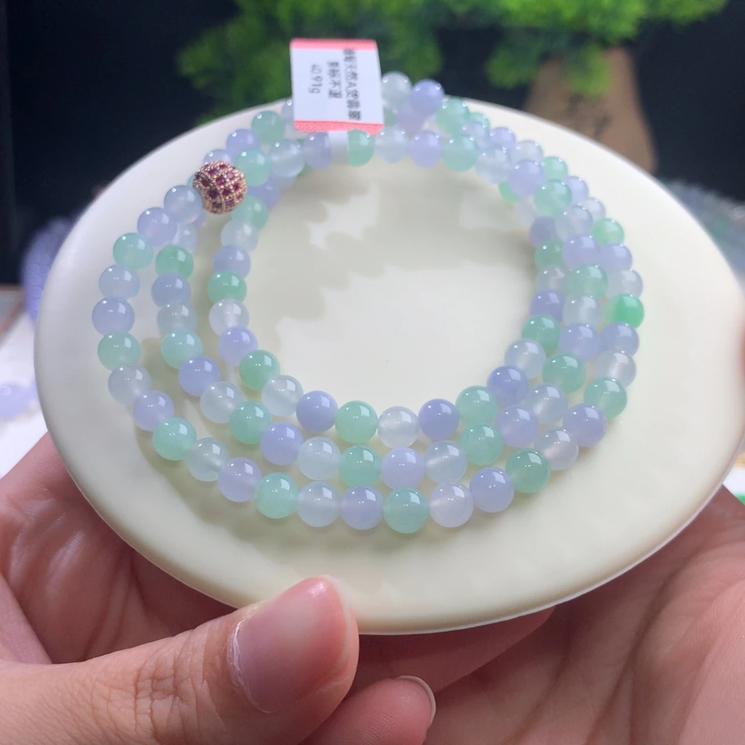 未镶嵌手串翡翠马卡龙卡6