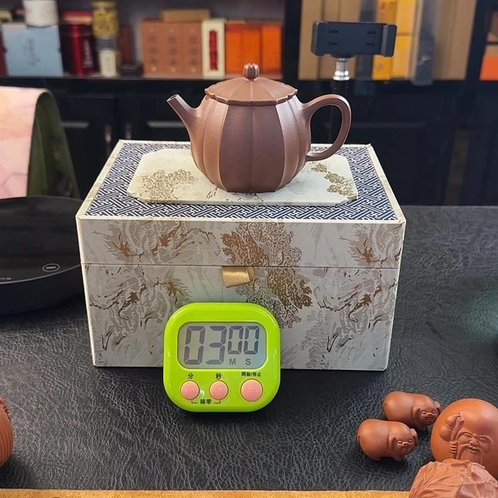 紫砂茶壶牛降坡泥筋纹器容量150cc功夫茶必备