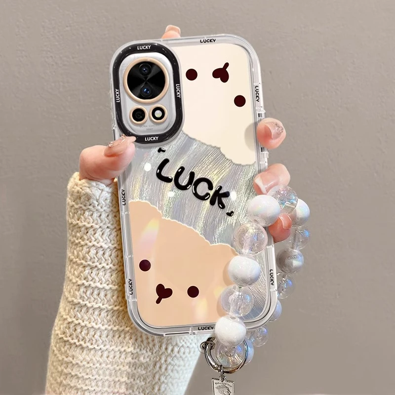 简约小熊适用华为nova13pro手机壳新款ins风12卡通可爱11仙女10