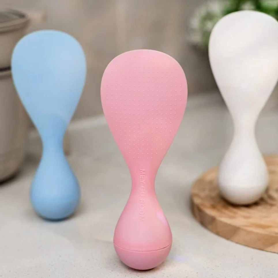 不倒翁米饭勺不粘米饭厨房可立式饭勺