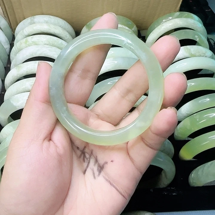 优***优蛇纹石玉合金手镯