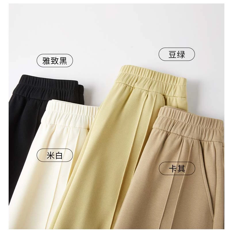 松紧腰五分短裤女夏季新款宽松显瘦休闲阔腿裤3309C