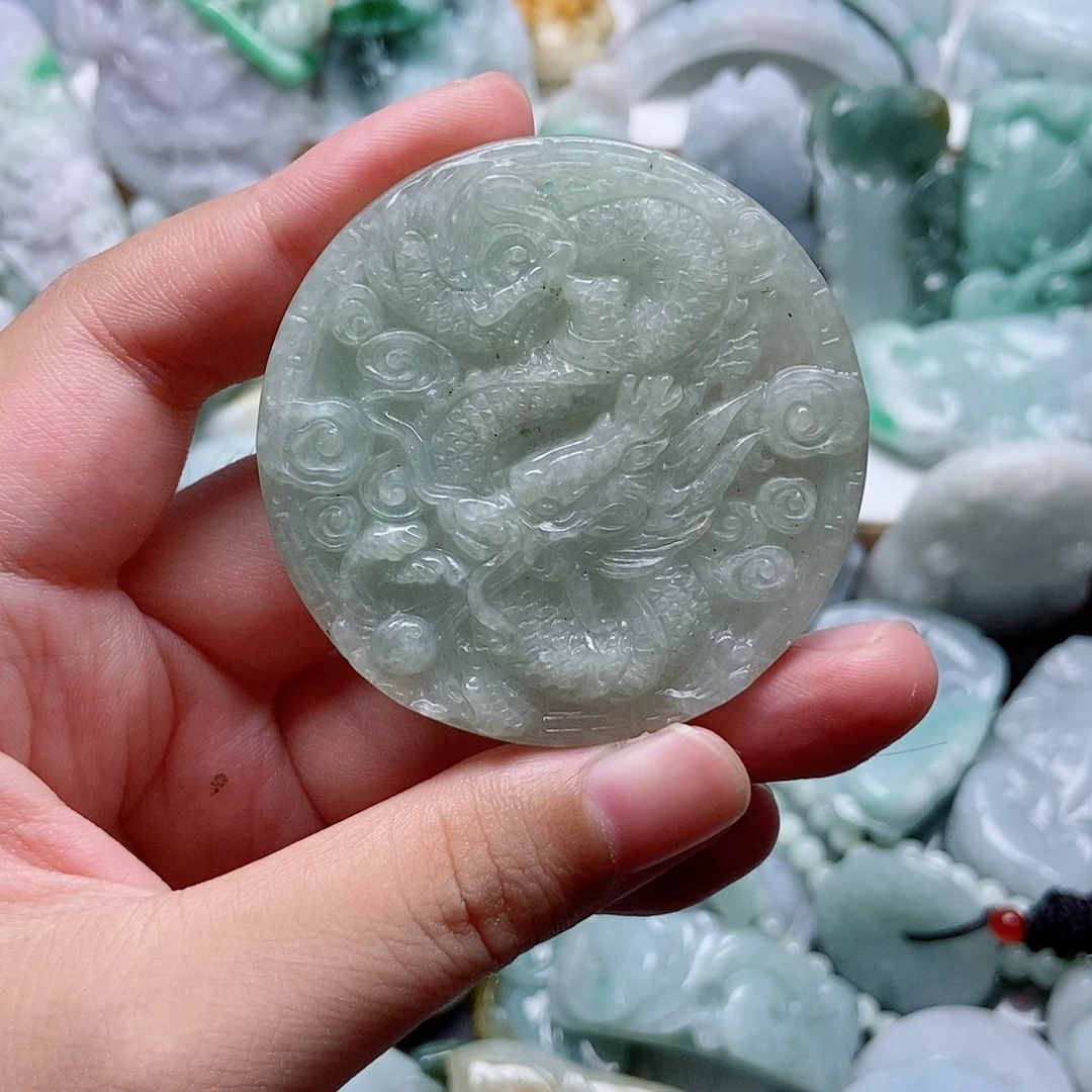 翡翠未镶嵌吊坠(不含链)1